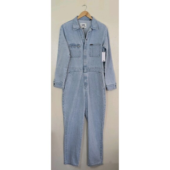 Lee Union Alls Jumpsuit Womens Size Medium Coveralls Blue...
